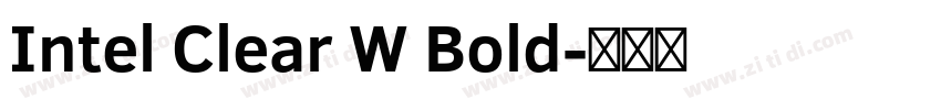 Intel Clear W Bold字体转换